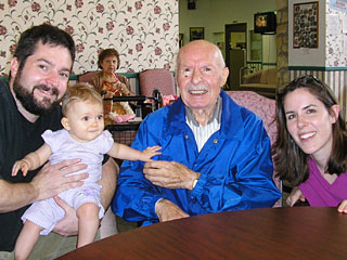 Rob, Violet, Uncle Mike, Cheris - Sept. 2005